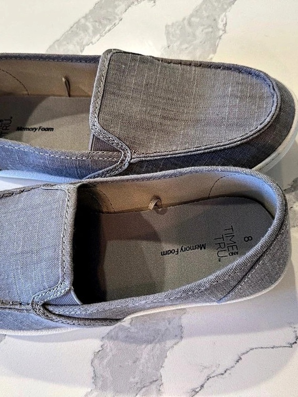 Women's Gray Canvas Sneakers US 8